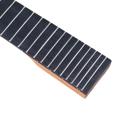 Okoume 8-String Guitar Neck, 24 Fret, Artificial Rosewood Fretboard image 4