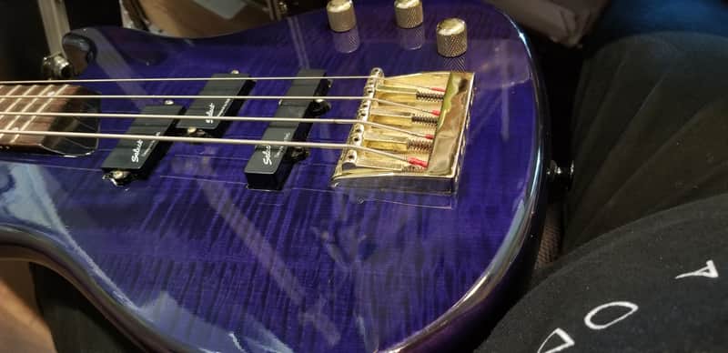 B.C. Rich INNOVATOR-4 string bass 1990'S Blue image 1