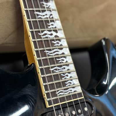 Jackson Dinky DK2 FF FR HSS MIJ - Rosewood Fingerboard, Gloss Black, Used image 7