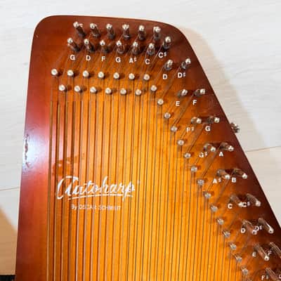 Oscar Schmidt Model 15 EBH/R 15-Chord Autoharp w/ Original Case & 1948 Instruction Book - Made in USA 1970's image 3