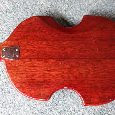 Vintage 1960s Teisco Kingston Bass Wicked Body Shape Caveman Garage Rock Mega Rare Baseball Bat Size Neck Prefect For Thor Hulk Hands image 11
