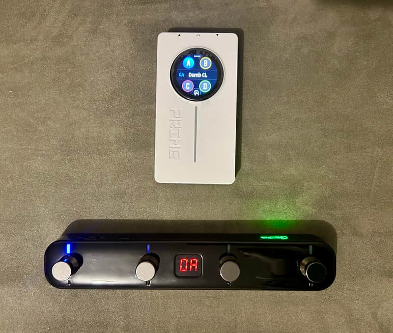 MOOER Prime P2 (White) & GWF4 Wireless Footswitch (Black) image 1
