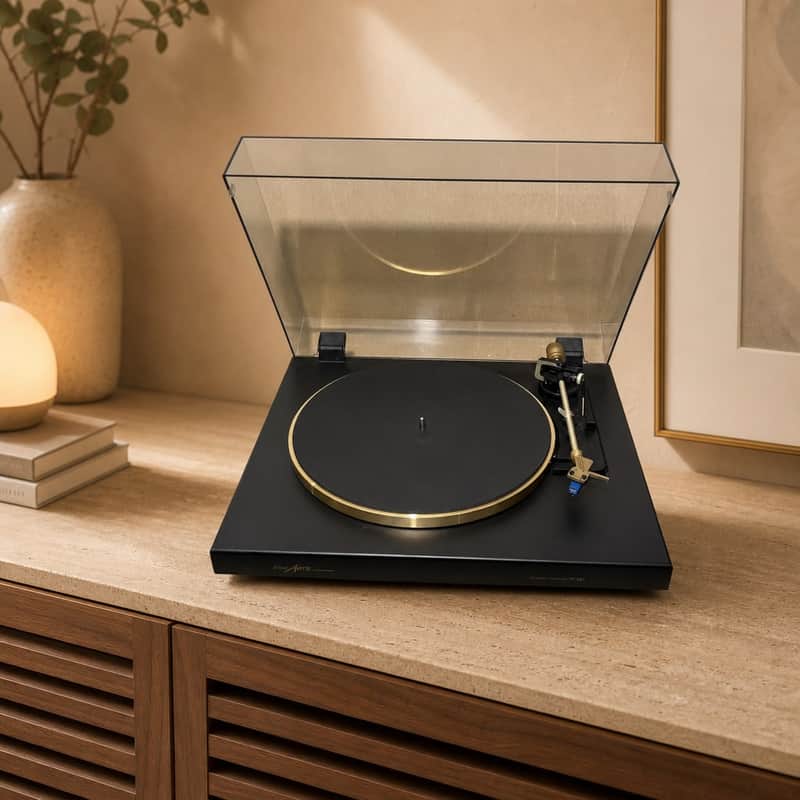 DUAL / GRUNDIG FINEARTS TT-903 GOLD Rare Vintage Turntable Warranty Tested image 1