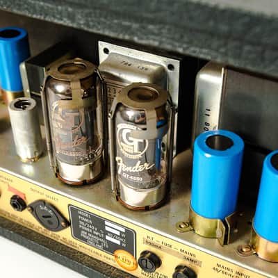 Marshall 2204 Master Model 50W MkII Lead 1980s Black Tolex owned by Billy Corgan image 8