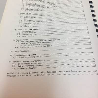 Symetrix 501 - Original Printed Owners Manual / Operating Manual image 2