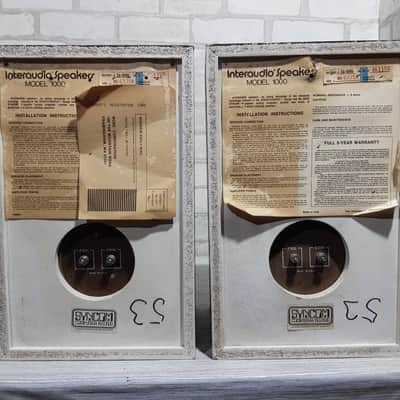 Bose Interaudio IA 1000 Rare Vintage Bookshelf Speakers Tested Working Warranty image 16