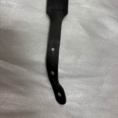 LM Flat Wound BLACK Braided Mandolin STRAP MDB-BK - LEATHER Ends - FIRE SALE image 4
