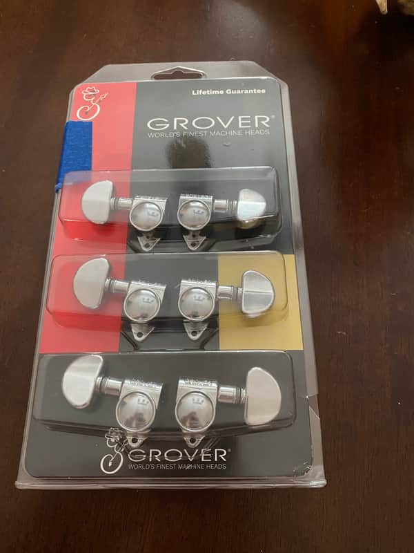 Grover Rotomatic Tuners Chrome image 1