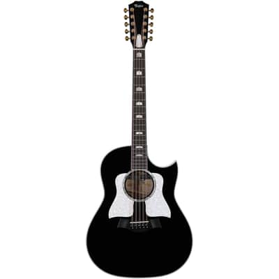 Taylor 657ce Bajo Quinto Grand Pacific Acoustic-Electric Guitar, 10-String (with Case), Black image 2