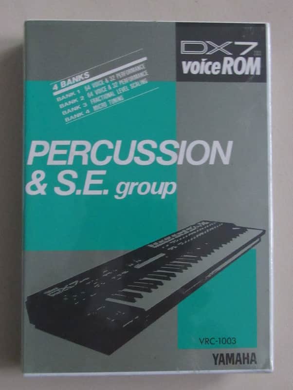 Yamaha DX7 Voice ROM VRC-1003 Percussion & S.E. Group image 1