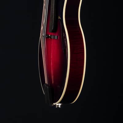 Hinde Jazz Model Adirondack Spruce and Flamed Maple Merlot Burst Mandolin with Pickup image 13