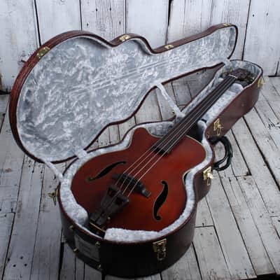 Takamine TB10LH 4 String Fretless Upright Acoustic Electric Bass Guitar w Case image 20