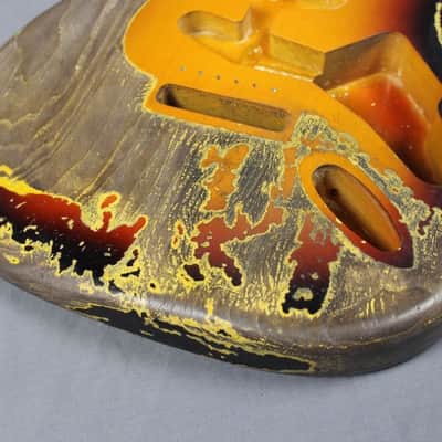 MJT Official Custom Order Vintage Aged Nitro Finish Guitar Body by Mark Jenny VTS Sunburst image 10