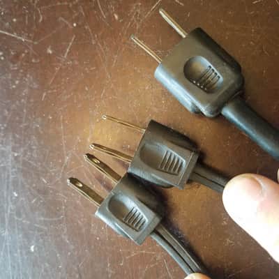 Royal one (1) 117V Power Cord Electric Cable cut Vintage non-polarized black 1940s-1960s image 7