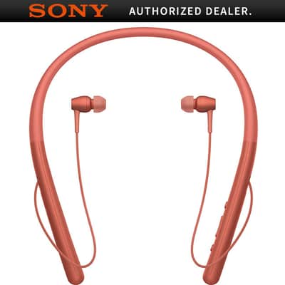 Sony WIH700/R Hi-Res Wireless Bluetooth In Ear Headphones, Red image 2