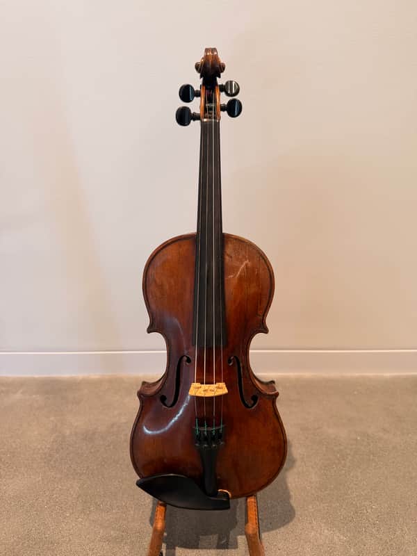 19th C. Antique 4/4 German Violin (after Montagnana) – Serviced by Adolf Paulus / Ludwig Bausch & Sohn, Leipzig⁠ image 1