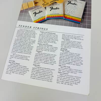 Fender 5-Piece Dealer Literature Package – Catalog, Price Lists & Accessories Brochure 1983 image 7