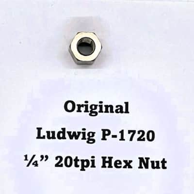 Ludwig P-1720 High Profile 1/4" 20 tpi Hex Nuts for P-1216A Mounts (65-68) NOS (New Old Stock) image 2