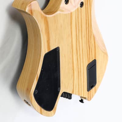 Agile 8 String Multi-Scale Fan Fret Chiral Nirvana 82730 RL MOD SS Reverse Blue Fade Headless Electric Guitar image 11