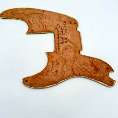 Telecaster Bass Pickguard Hand-Tooled Leather Mint/New bpg632 image 2