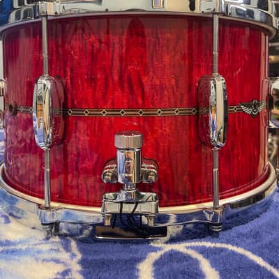 Tama Star Maple - Raspberry Curly Maple 8x14 Snare image 4