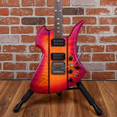 B.C.Rich Mockingbird Custom Tremolo Ultraviolet Sunburst 1985 w/Hardshell Case image 4