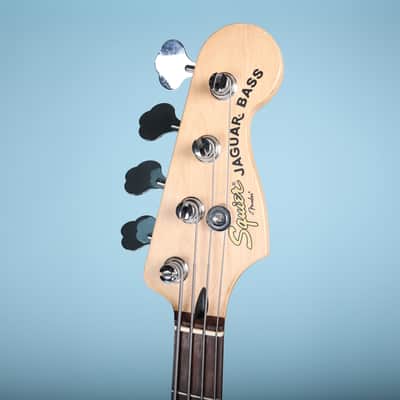 Squier Vintage Modified Jaguar Electric Active Bass Guitar Special Black image 4
