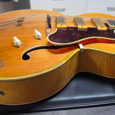 1951 Epiphone Zephyr Emperor Vari-Tone Regent Venetian Cutaway Flame Blonde New York Varitone American Vintage 50s 1950's USA Hollow Body Archtop Pre-Gibson Electric Guitar image 14