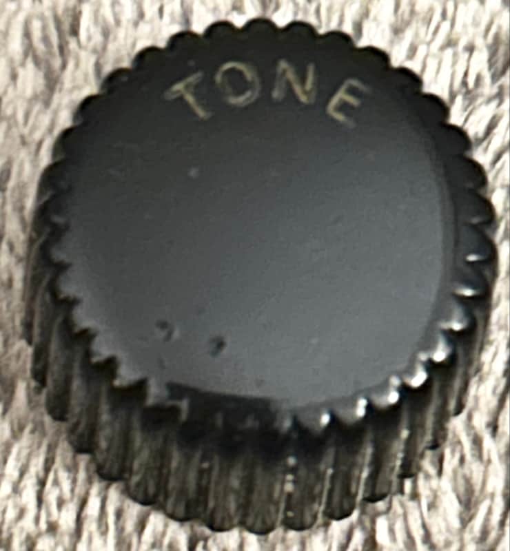 Harmony Silvertone Vintage USA Cupcake Tone Knob Black 1960s image 1