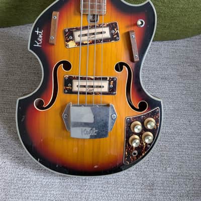 Kent Violin Bass 1960s - Sunburst image 2