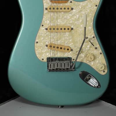 1997 Fender American Standard Stratocaster Teal Green Metallic Finish w/OHSC image 2