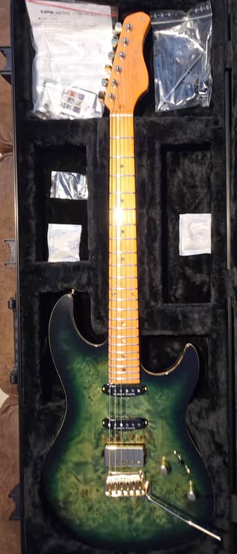 Sire Larry Carlton S10 HSS Transparent Green image 1