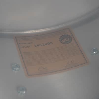 DW USA Collectors Series 6.5x14'' Thin Aluminum 1MM Shell Snare Drum w/ Chrome Hdw. image 7