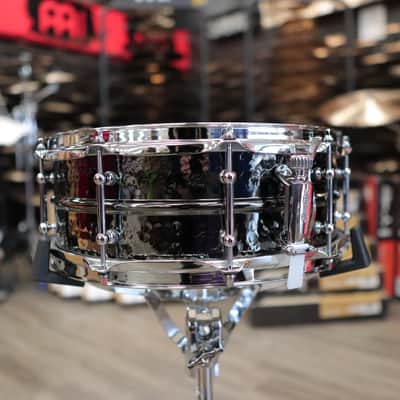 Ludwig 5x14" Hammered Black Beauty Snare Drum with Tube Lugs LB416KT image 8
