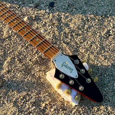 Vintage 1990 Gibson Flying V '67 Reissue Heritage Cherry w/ OHSC image 9