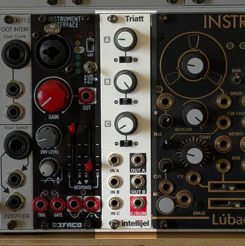 Intellijel Triatt Triple Attenuator Eurorack Synth Module 2013 - 2018 - Silver image 1