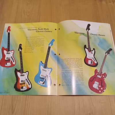 Vintage 1972 Harmony Instrument Catalog! Rare, Original Case Candy, Paperwork! image 10