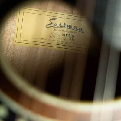 Eastman MD304 Spruce/Maple A-Style Oval Hole Mandolin #4581 image 10
