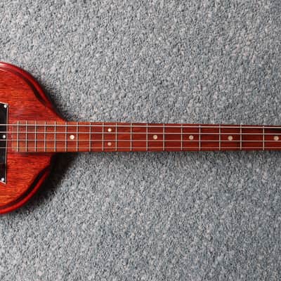 Vintage 1960s Teisco Kingston Bass Wicked Body Shape Caveman Garage Rock Mega Rare Baseball Bat Size Neck Prefect For Thor Hulk Hands image 7
