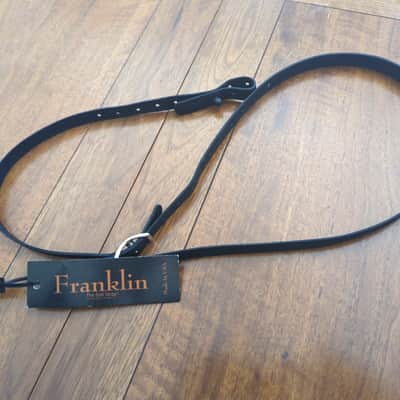 Franklin Straps M1-BK Glove Leather Mandolin Strap - Black image 1