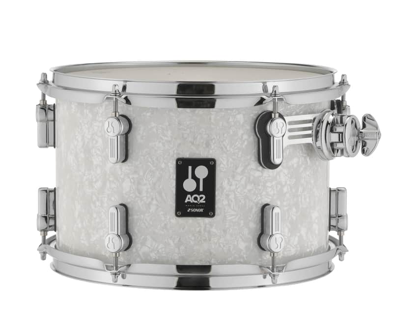 Sonor *Pre-Order* AQ2 12x8" White Marine Pearl Rack Tom Drum w/Mount WorldShip NEW Special Order Authorized Dealer image 1
