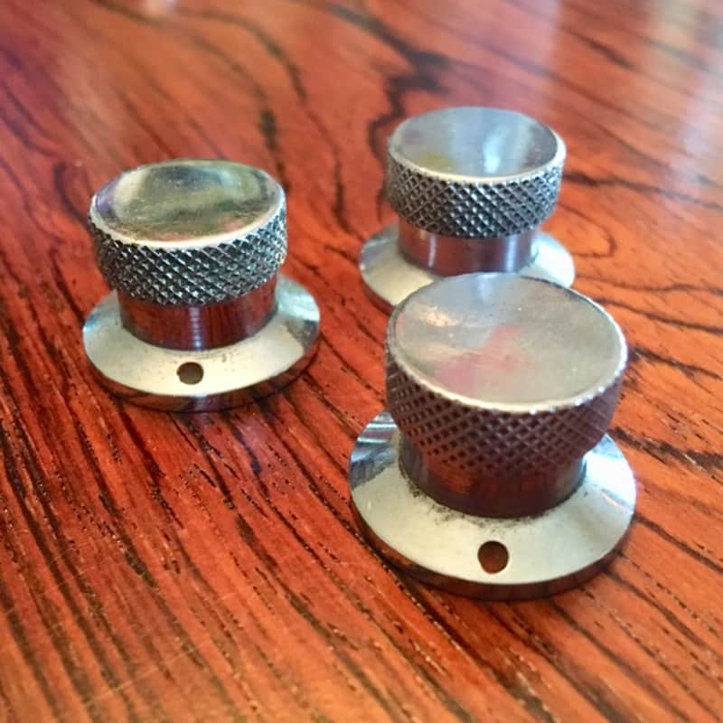 Vox Vintage guitar/ amplifier knobs c 1960s Chrome orginal UK image 1