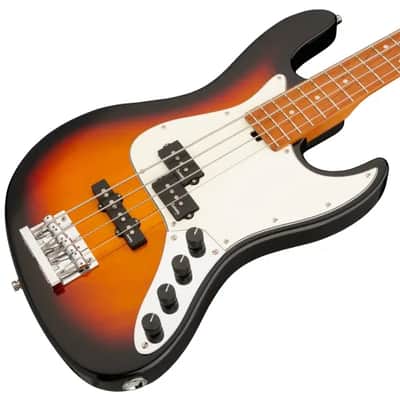 Sadowsky MetroExpress 21-Fret Hybrid P/J Bass, Roasted Maple Fingerboard, 4-String - Tobacco Sunburst Transparent High Polish image 1