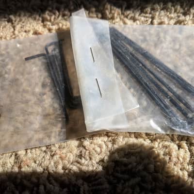ABM 5200 2-Point Modern Tremolo Guitar Bridge. Chrome, Solid Bell-Brass Guitar Bridge, Complete image 3