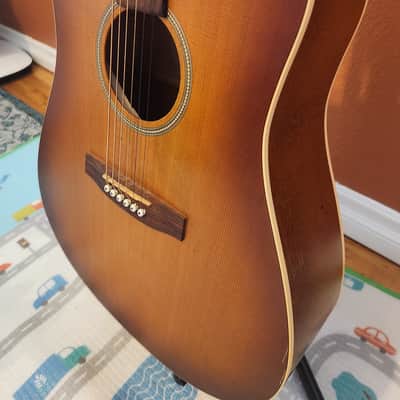 Seagull Entourage Rustic QIT Dreadnought 2010s - Rustic Burst image 4