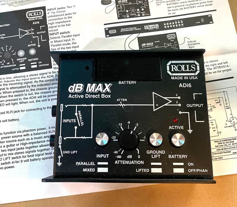 Rolls ADi6 DB Max Active DI box image 1