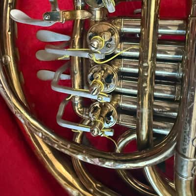 C. G. Conn 6D Double French horn. Made in USA image 13