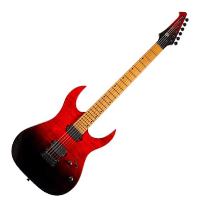 Spira S-450 TRD 450 Series Double Cutaway Roasted Poplar Flamed Maple Top Canadian Roasted Maple Neck 6-String Electric Guitar image 1