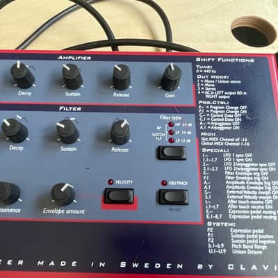 Nord Lead Rack Rackmount Virtual Analog Synthesizer 1995 - 1997 - Red image 2