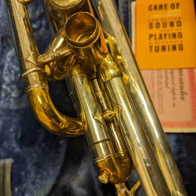 Bach Stradavarious 25 1967 - Raw Brass & Silver Plated Bell image 7